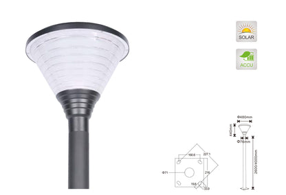 Kreismodell LED-Solarstraßenlaterne