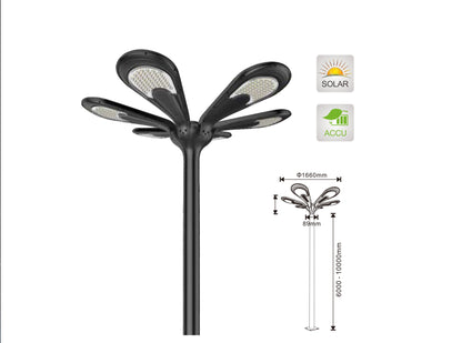 Flowers model LED solar street lamp