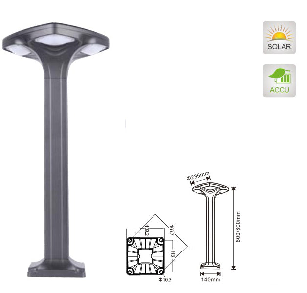 Lampe solaire jardin Style Ovni Multi Spots